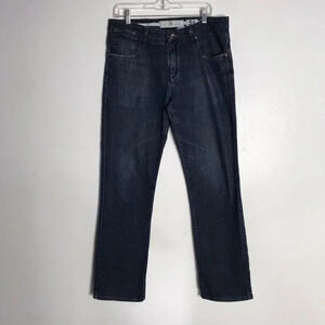 Five Four Mens Relaxed Blue Jeans Straight Leg